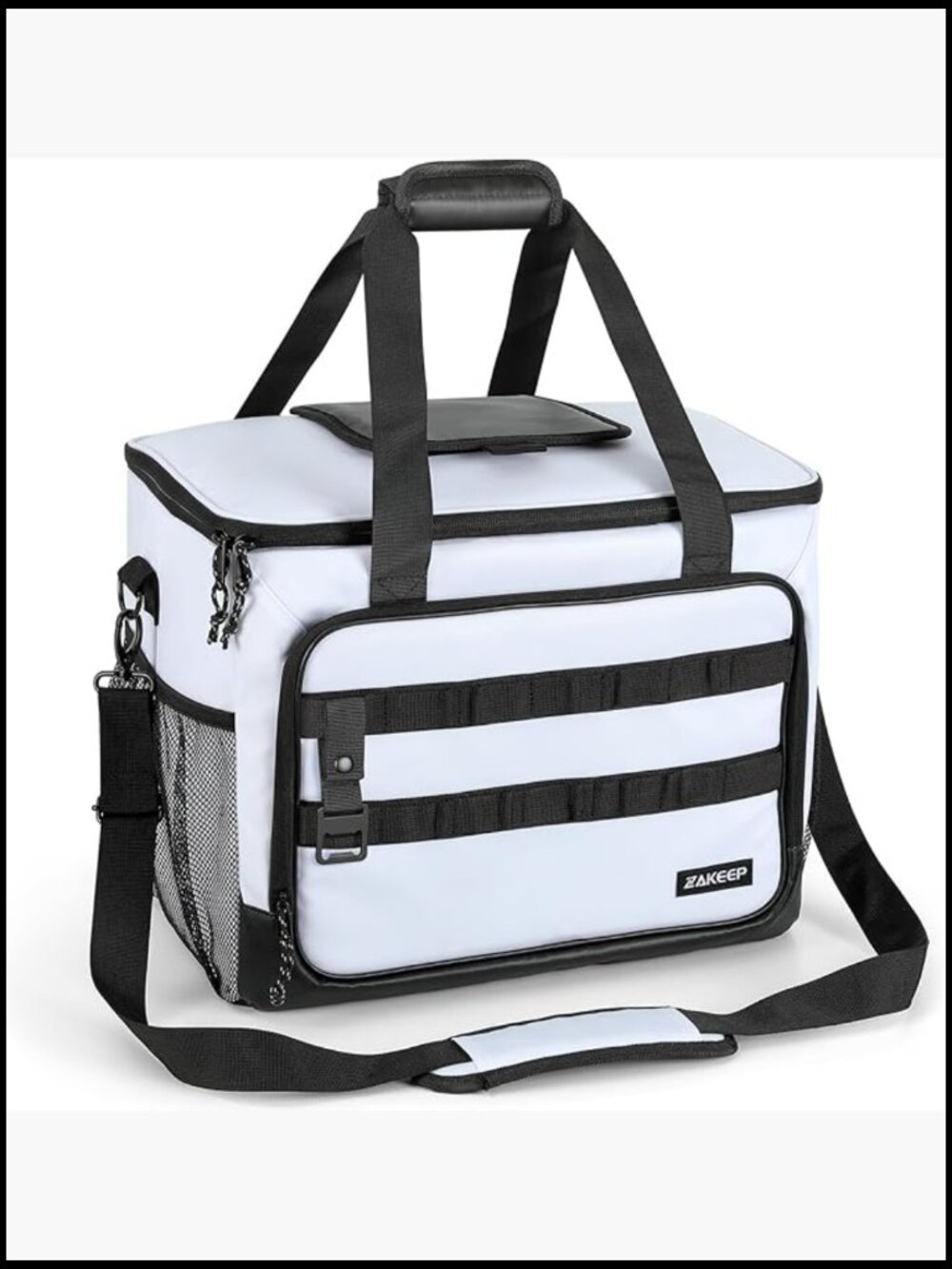Collapsible Cooler Bag Adjustable Straps Insulated Leakproof Camping Beach